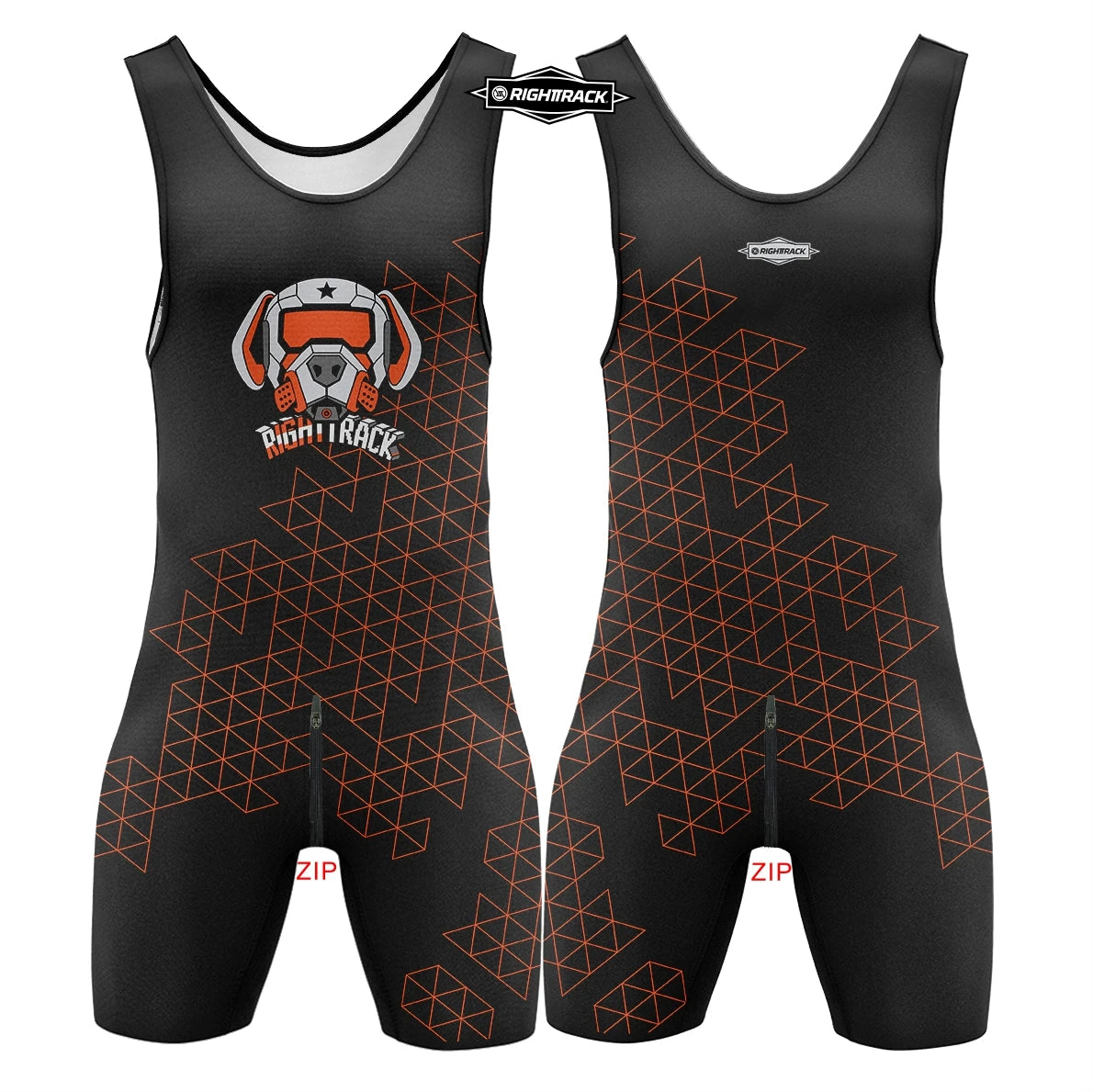 Dogs Play Singlet Bodysuit – 10 Colours | XS–5XL | Polyester
