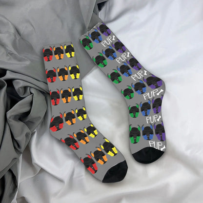 Pride Graphic Crew Socks – Black | One Size | Polyester