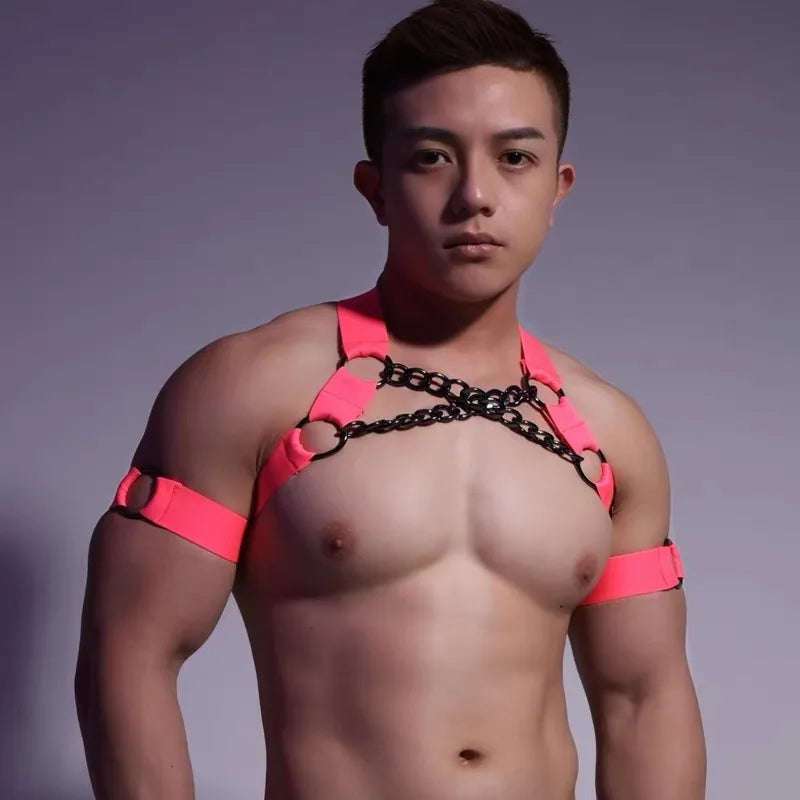Pineapple-Wear Handcrafted Elastic Chain Harness | 7 Colours | One Size