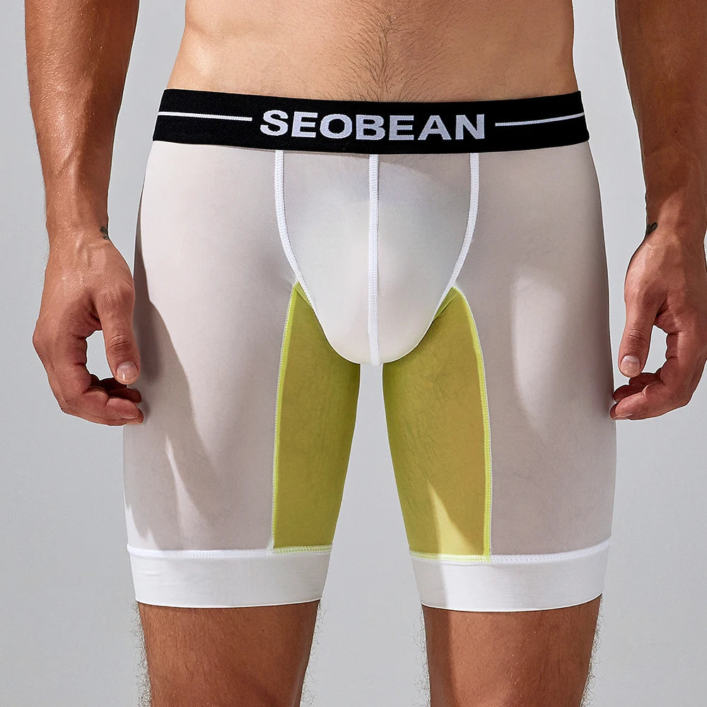 Long Boxer Brief – 4 Colours | M–2XL | Polyester & Lycra
