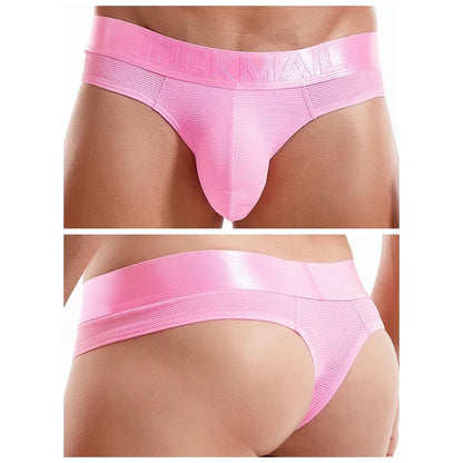 Colourful Waistband Thong – 9 Colours incl. Fluor | M–2XL | Nylon & Lycra