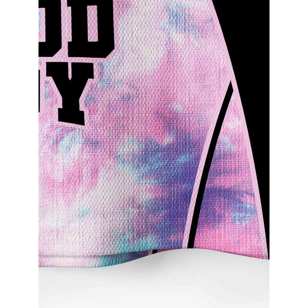 Y2K Mesh Sport Crop Top – Good Boy Print | S–4XL | Polyester