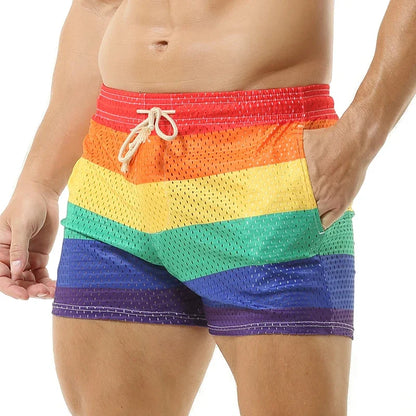 Brave Person Rainbow Mesh Swim Short – Proud Boy | S–XL