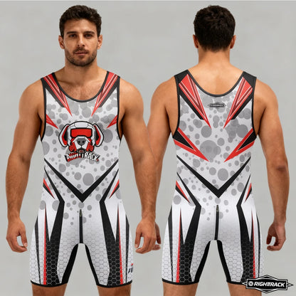 Dogs Play Singlet Bodysuit – 10 Colours | XS–5XL | Polyester