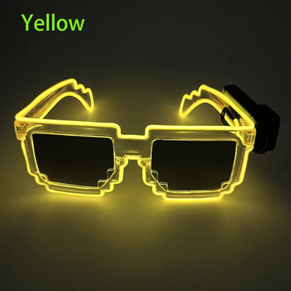 LED Light-Up Party Glasses – 9 Colours | One Size | Plastic