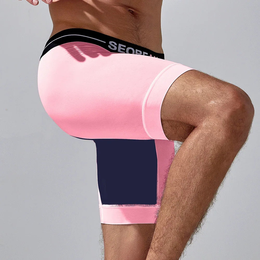 Long Boxer Brief – 4 Colours | M–2XL | Polyester & Lycra