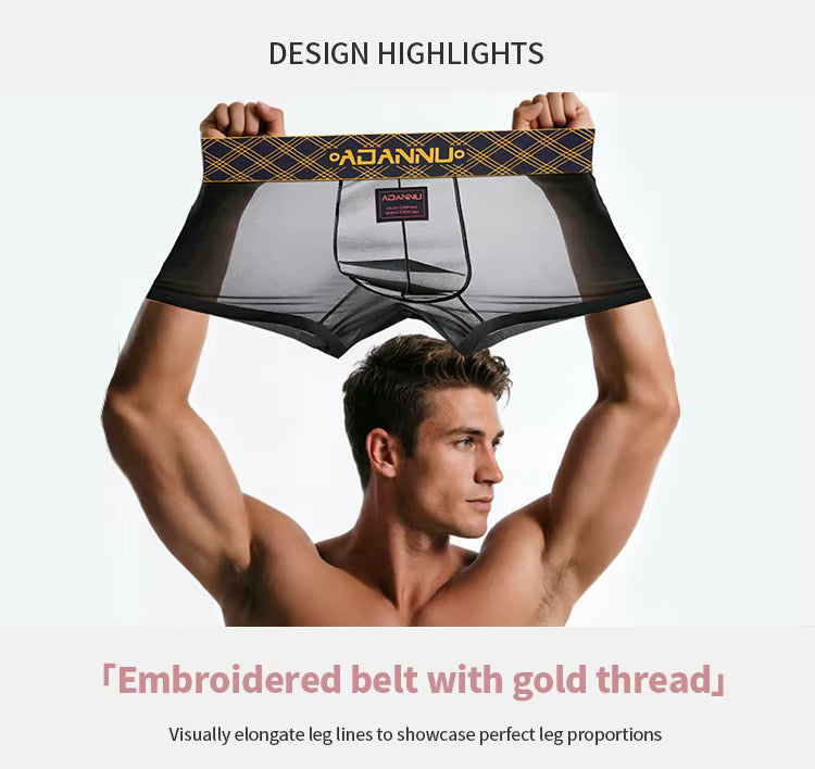 Ultra-Thin Transparent Short – 3 Colours | M–2XL | Nylon & Lycra
