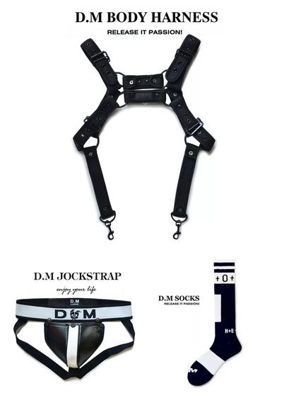 D.M. Harness, Jockstrap & Socks Set | 16 Styles | M–XXL