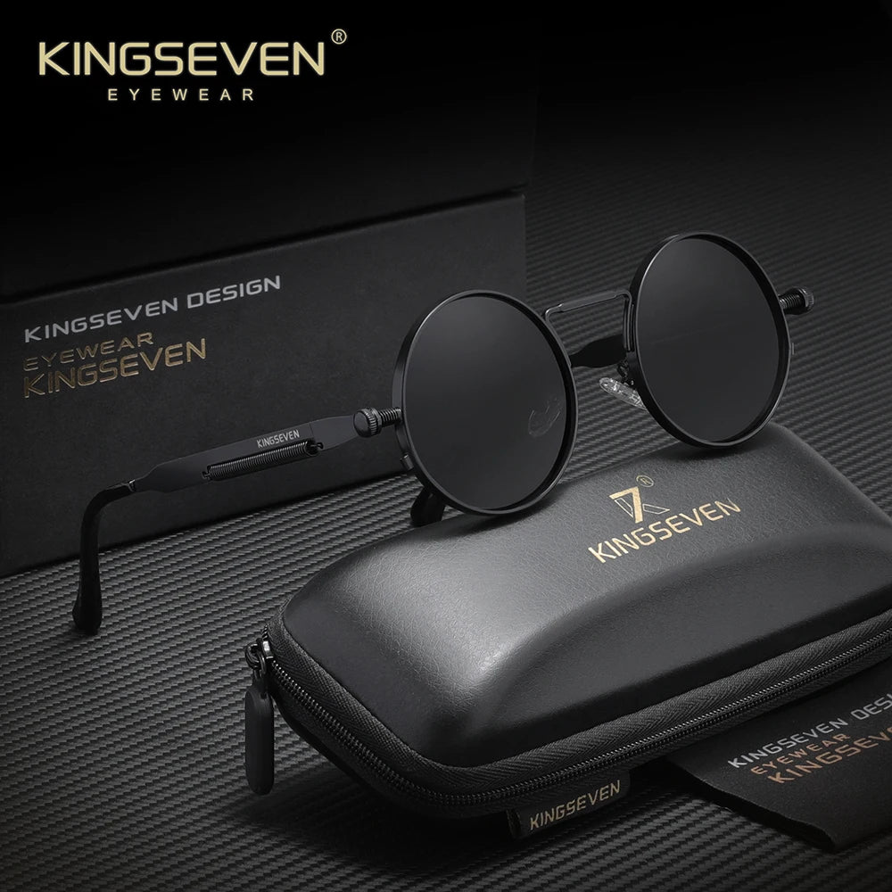 Polarised Round Punk Sunglasses – 10 Colours | One Size | Alloy & TAC