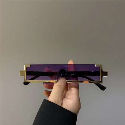 Rimless Rectangle Sunglasses – 5 Lens Colours | One Size | UV400