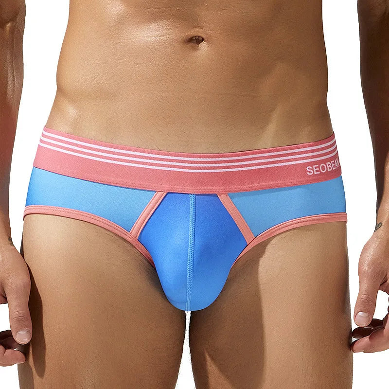 Gradient Low-Rise Briefs – 4 Colours | M–2XL | Polyester & Elastane