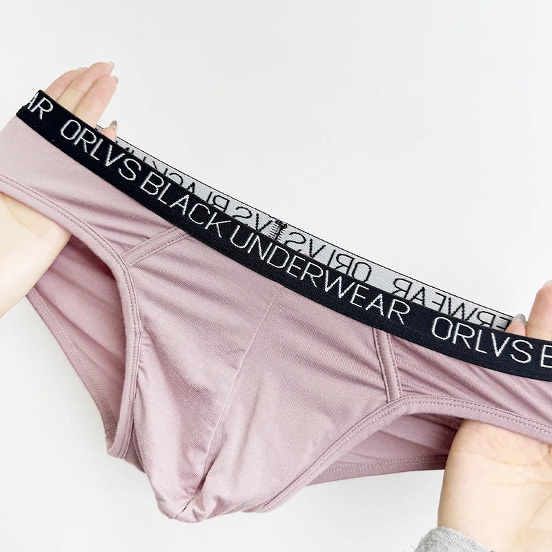 Men's Hip Brief or Tanga | White, Pink & Black | M–2XL