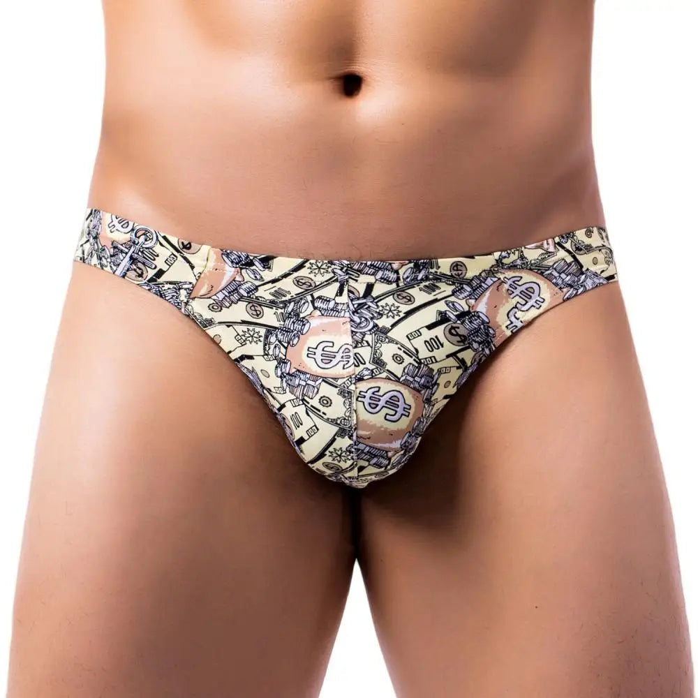 Novelty Print Thong – 5 Prints | S–XL | Nylon, Polyester & Lycra