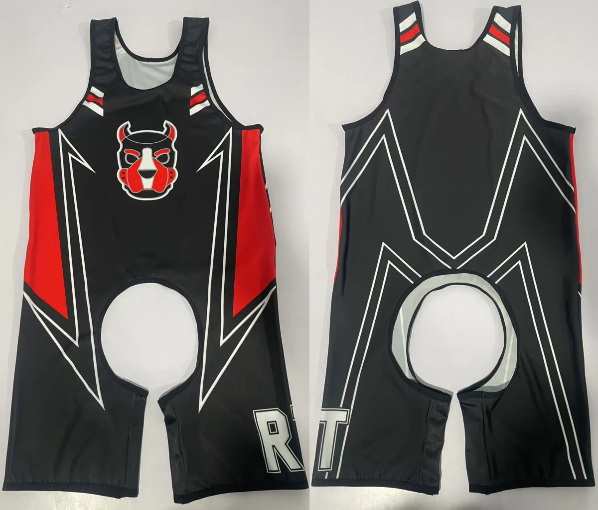 Dogs Play Open-Front Singlet Bodysuit – 10 Colours | XS–5XL | Polyester