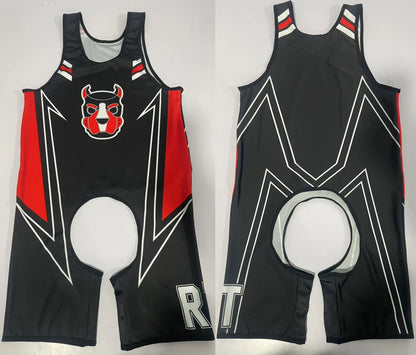 Dogs Play Open-Front Singlet Bodysuit – 10 Colours | XS–5XL | Polyester