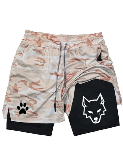 2-in-1 Sports Gym Shorts – 6 Colours | M–3XL | Polyester