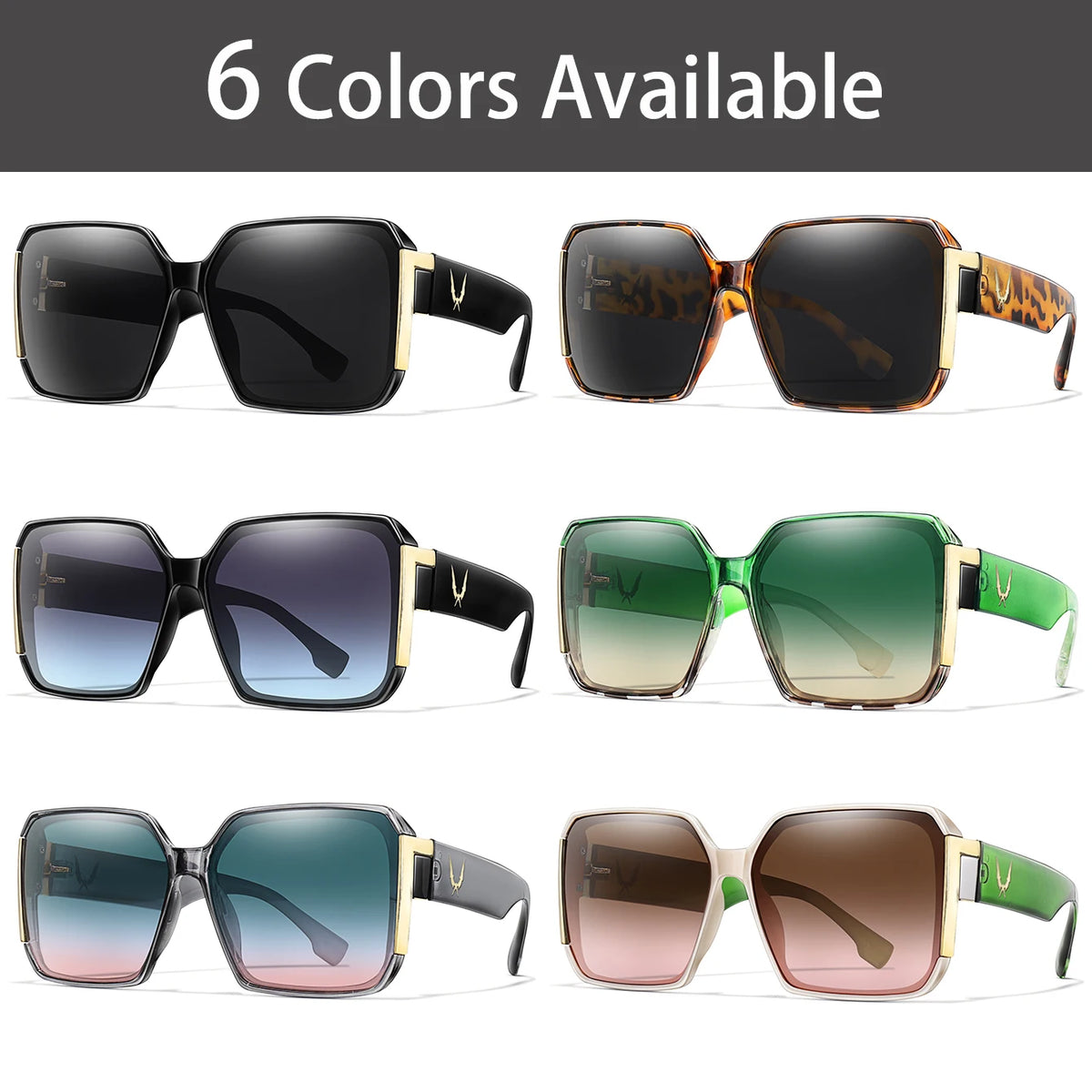 Square Sunglasses – 6 Styles | One Size | UV Protection