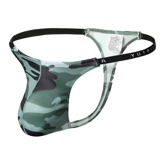 Silksoft Camouflage Thong – Brown, Blue, Green & Army Green | S–XL | 1, 3 & 6-Pack