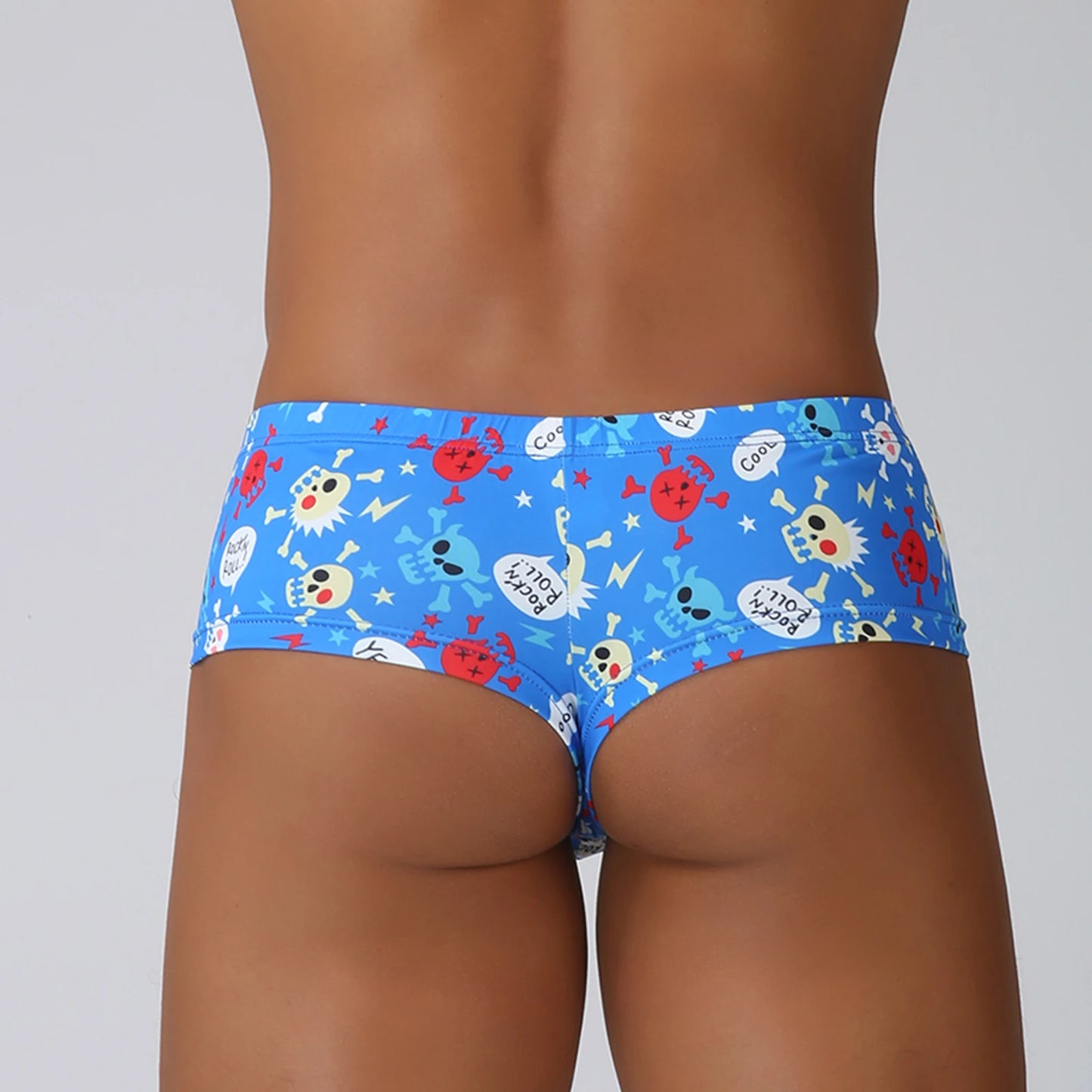 Clever-Men Slip met Skull Print. Laat je kont zien!