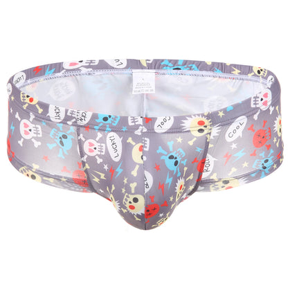 Clever-Men Slip met Skull Print. Laat je kont zien!