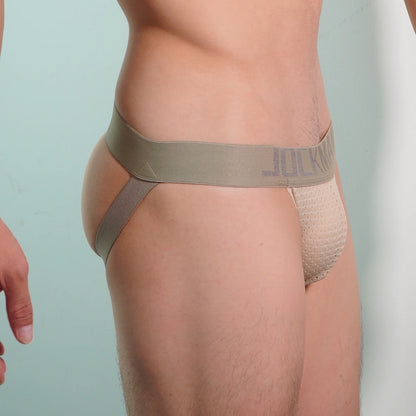Low-Rise Mesh Thong Jockstrap – 4 Colours | M–2XL | Polyamide & Elastane