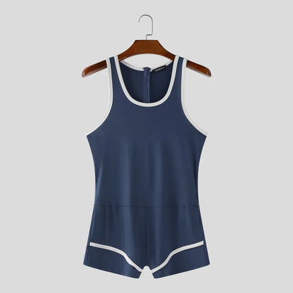 Incerun Bodysuit met Mooie Accenten