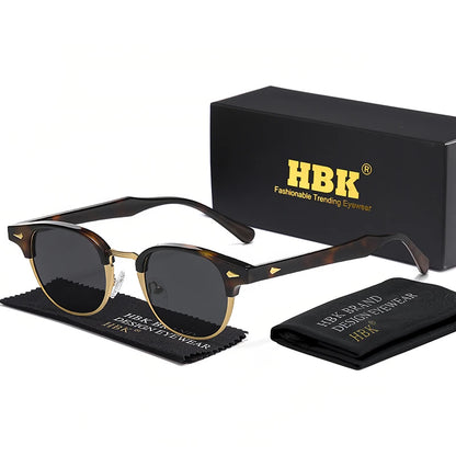 Semi-Frameless Round Sunglasses – 5 Colours | One Size | Metal & Plastic