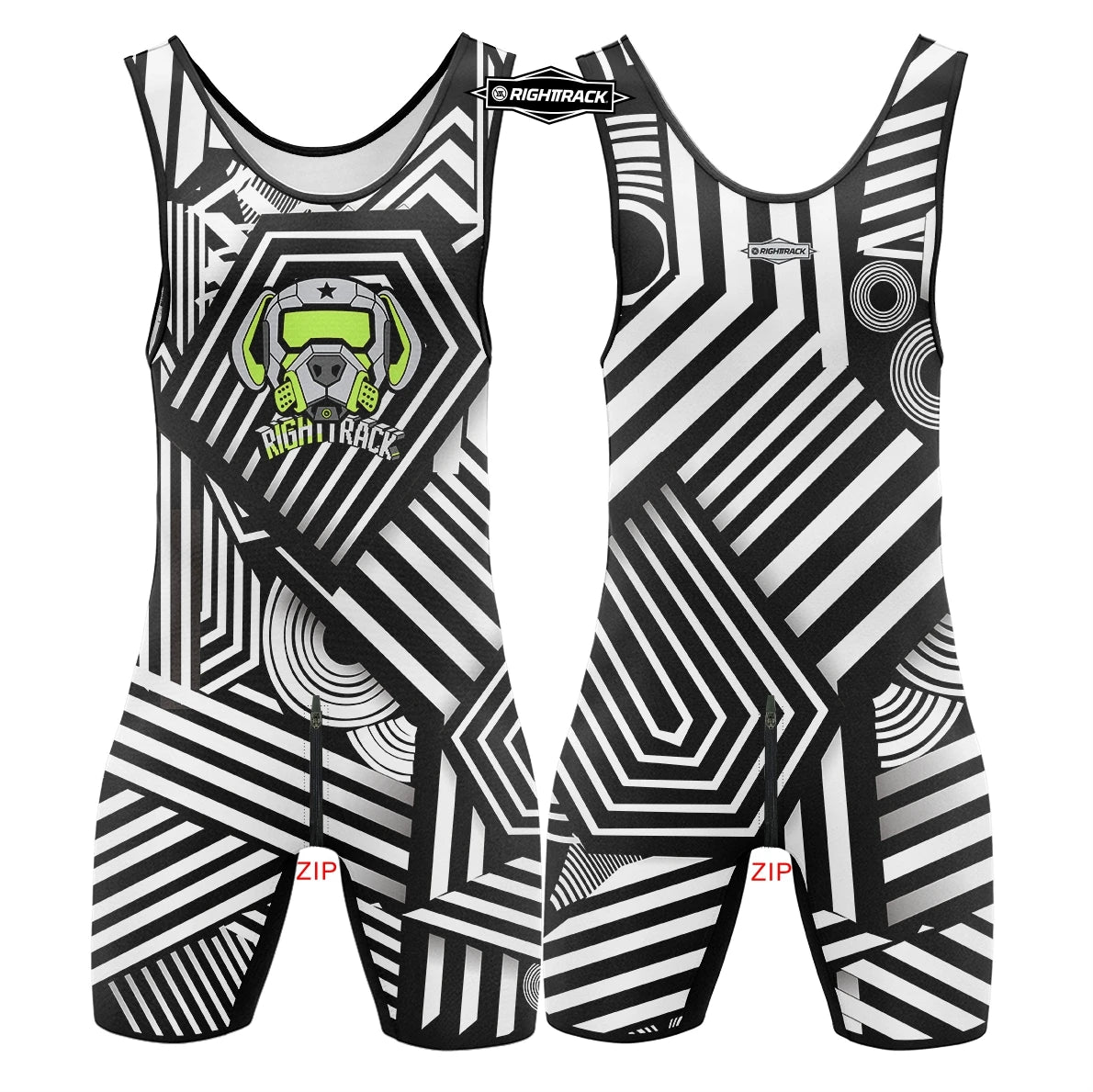 Dogs Play Singlet Bodysuit – 10 Colours | XS–5XL | Polyester