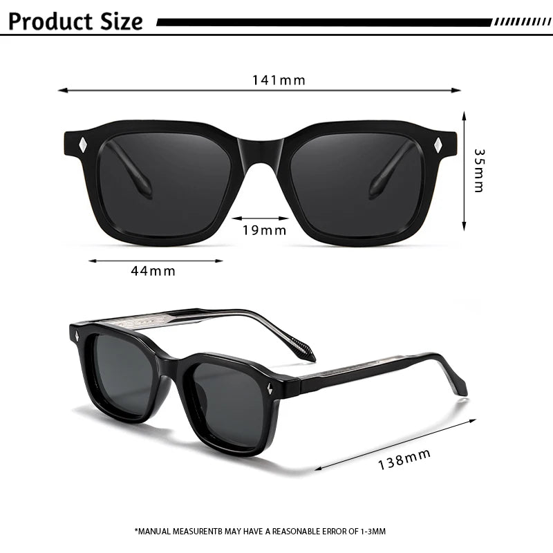 Elegant Square Sunglasses – 7 Colours | One Size | Plastic