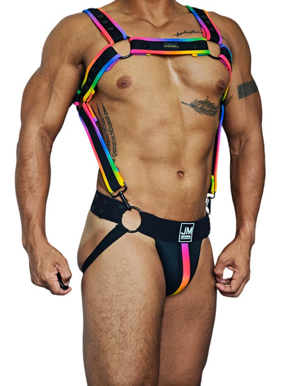 Neoprene Harness & Jockstrap Set – 7 Colour Combos | One Size | DIY Mix & Match