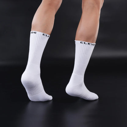 Terry Cushion Crew Socks – White | One Size | Cotton, Polyester & Spandex