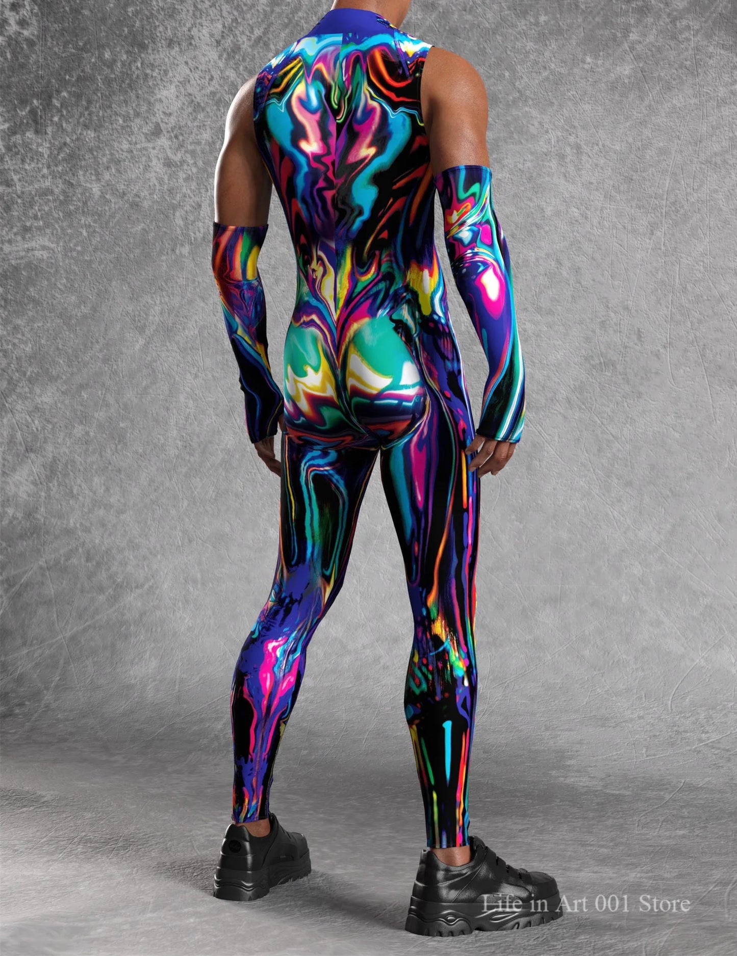 Festival Jumpsuit with Matching Arm Pieces – 4 Bold Designs | S–4XL
