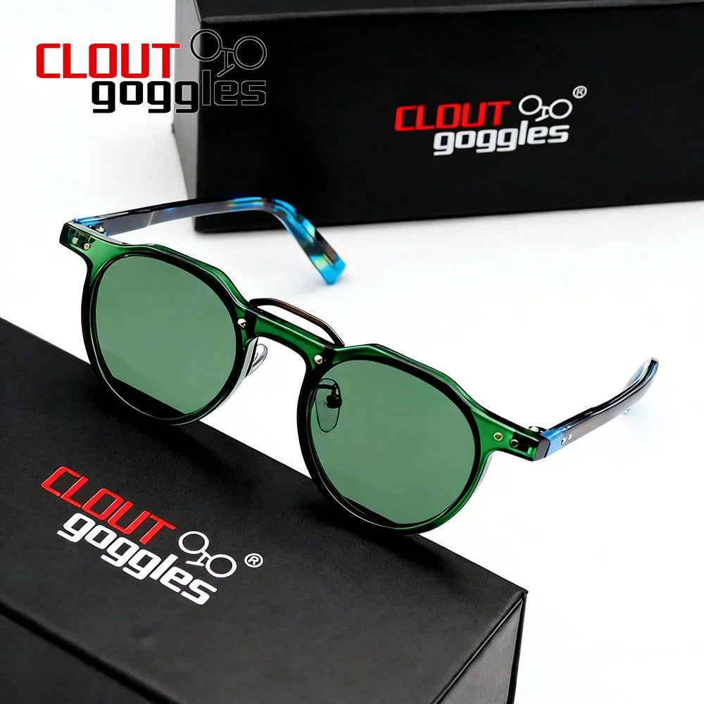 Double Beam Round Sunglasses – 5 Colours | One Size | Plastic