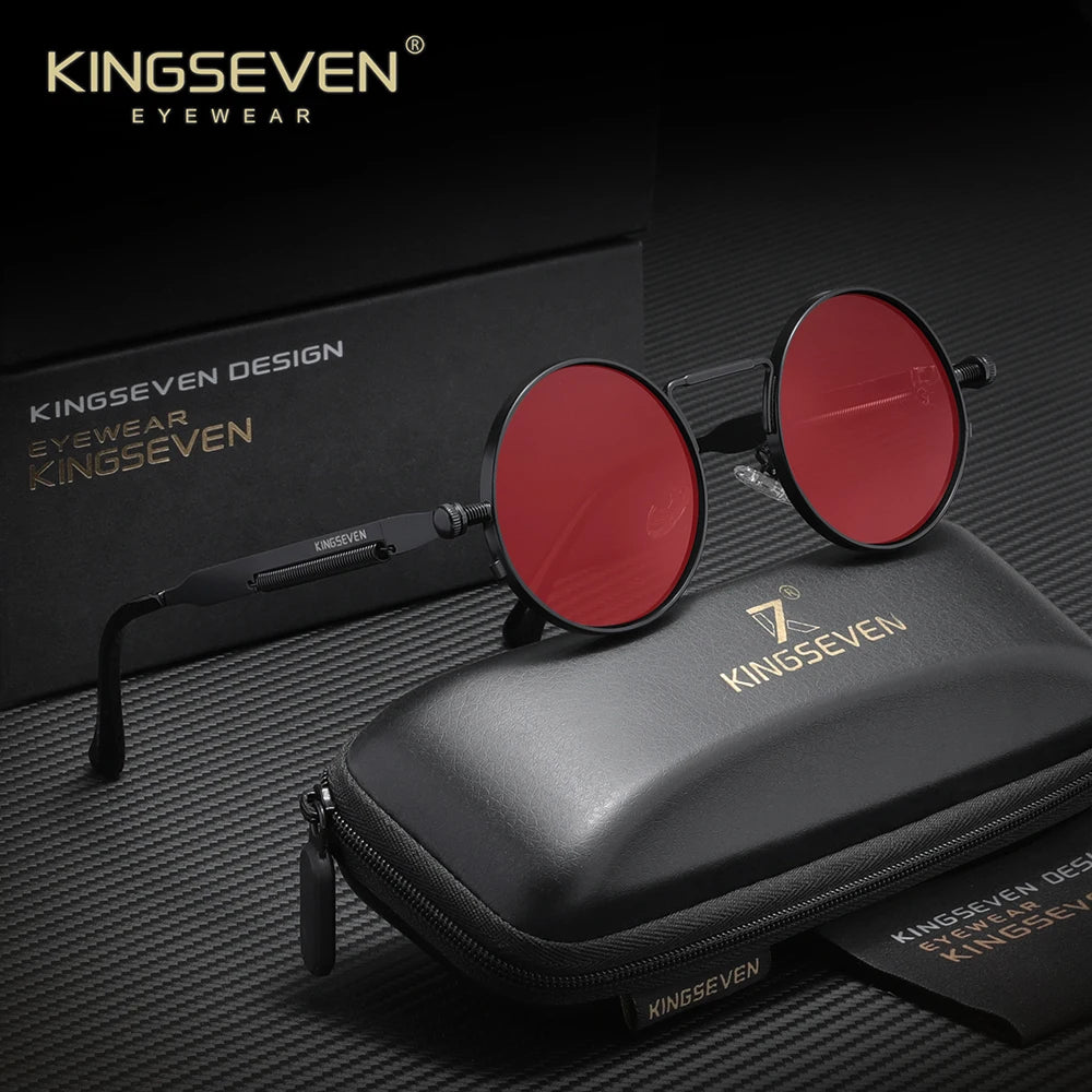 Polarised Round Punk Sunglasses – 10 Colours | One Size | Alloy & TAC