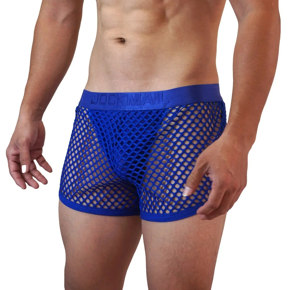 Mesh Low-Waist Boxer Jockstrap – 4 Colours | M–XL | Nylon & Elastane