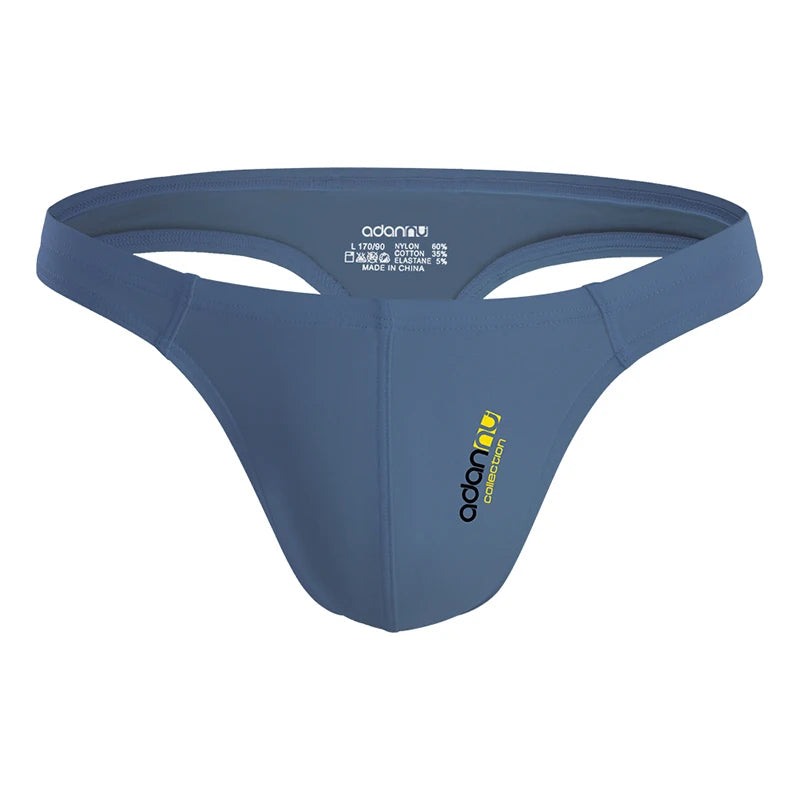 Men's Embossed Jockstrap G-String – Breathable Sexy Underwear with 3D Sculpted Pocket | M–XXL