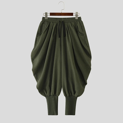 Solid Colour Harem Pants | Drawstring | 3 Colours | S–5XL