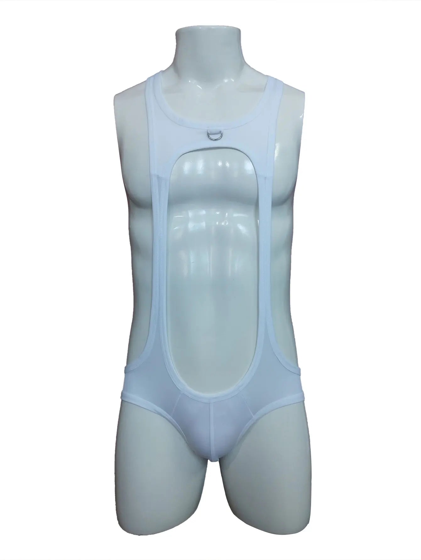 Gymnastics Bodysuit – Black, White, Yellow & Green | M–2XL | Nylon & Lycra