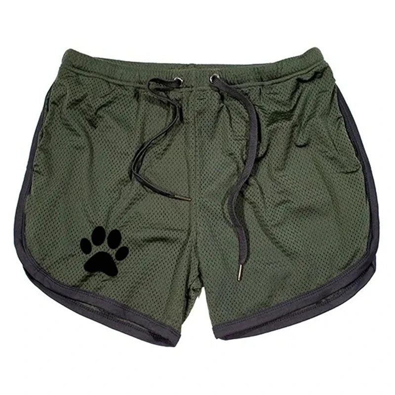 Breathable Mesh Shorts with Paw Print – 17 Colours | Sizes by Weight | M–XXL