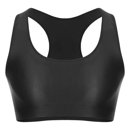 Men's Crop Top | Deep U-Neck Y-Back | 9 Colours | L & XL