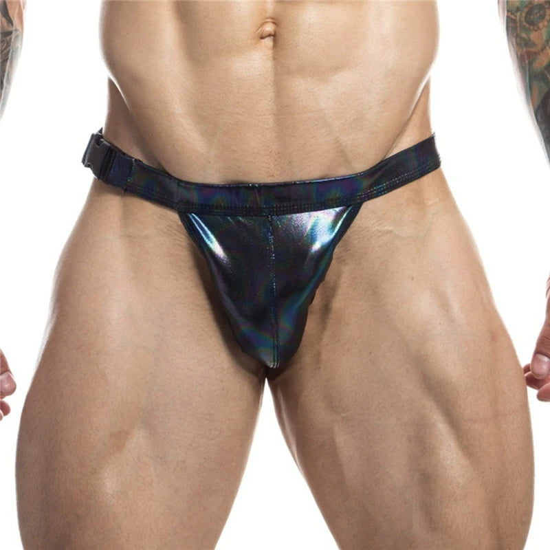 Faux Leather Bikini Brief – Underwear & Swimwear 2-in-1 | M–2XL