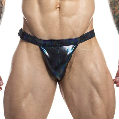 Faux Leather Bikini Brief – Underwear & Swimwear 2-in-1 | M–2XL