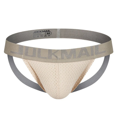 Low-Rise Mesh Thong Jockstrap – 4 Colours | M–2XL | Polyamide & Elastane