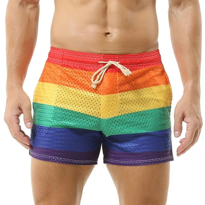 Brave Person Rainbow Mesh Swim Short – Proud Boy | S–XL