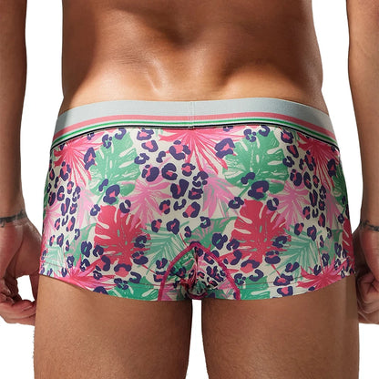 Printed Stretch Boxer Shorts – Cherry Black, Cherry Blue & Flowers | M–2XL | Polyester & Elastane