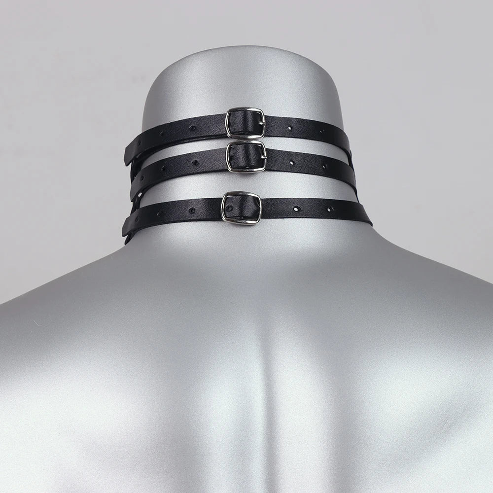 Kunstleren Halsband