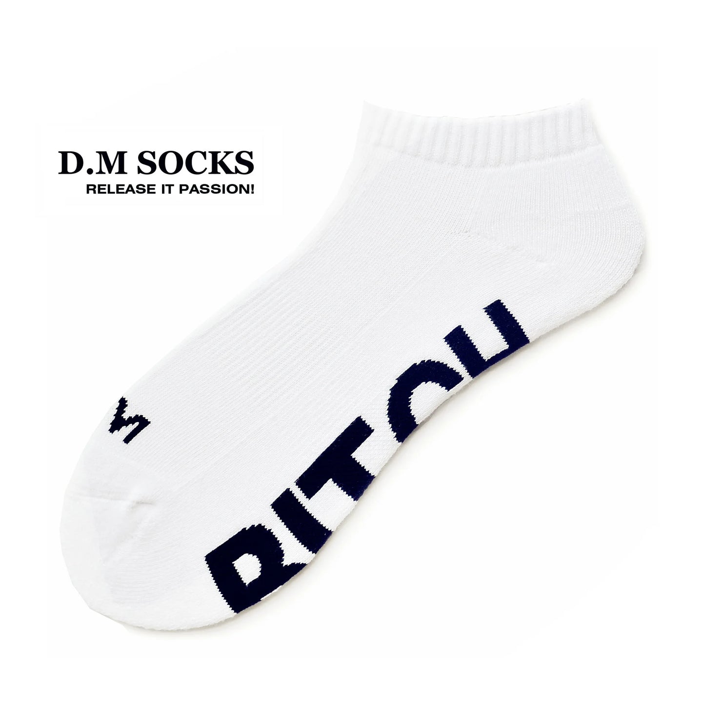 Letter Print Fetish Socks – 8 Styles | Black & White | Cotton
