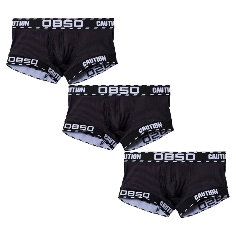 Caution Boxershort 3-Pack – 4 Colours | M–2XL | Cotton