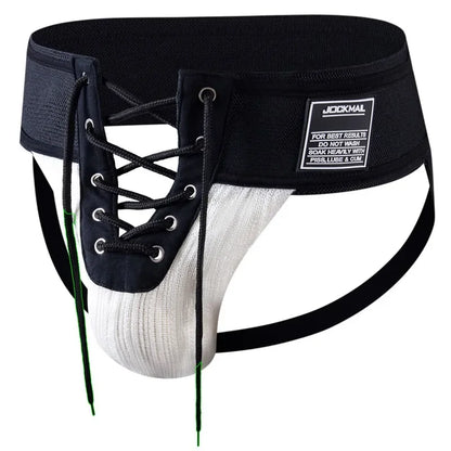 Lace-Up Jockstrap – 6 Colours | M–XL | Cotton & Lycra