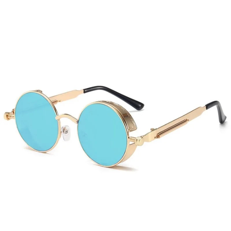Round Metal Sunglasses – 10 Colours | One Size | Polarized Mirror & UV400
